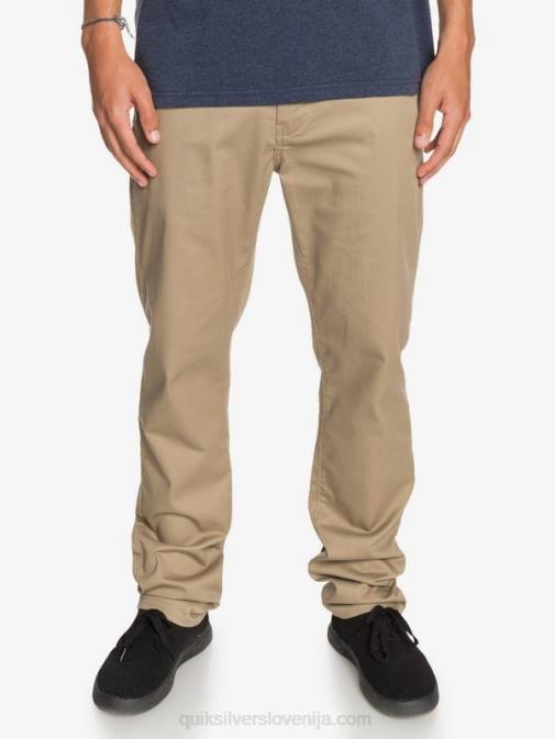Quiksilver PJ4H1159 moški elmwood vsakodnevne union chino hlače z žepom