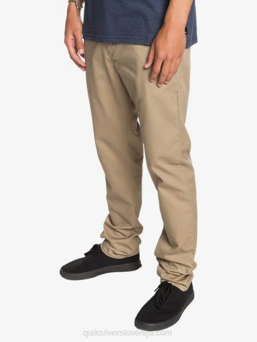 Quiksilver PJ4H1159 moški elmwood vsakodnevne union chino hlače z žepom