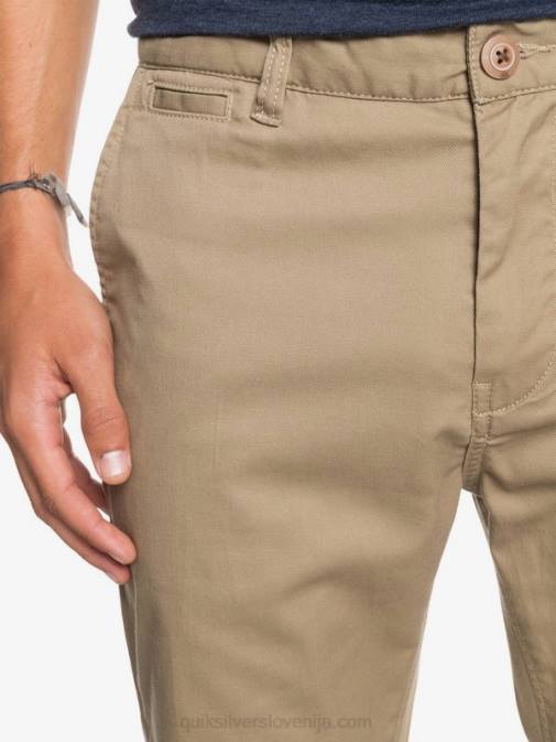 Quiksilver PJ4H1159 moški elmwood vsakodnevne union chino hlače z žepom