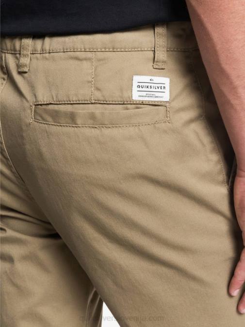 Quiksilver PJ4H1159 moški elmwood vsakodnevne union chino hlače z žepom