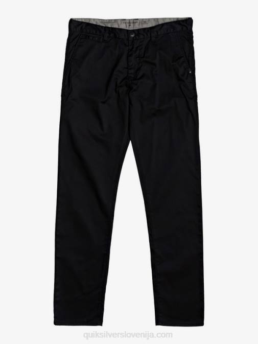 Quiksilver PJ4H1160 moški Črna vsakodnevne union chino hlače z žepom
