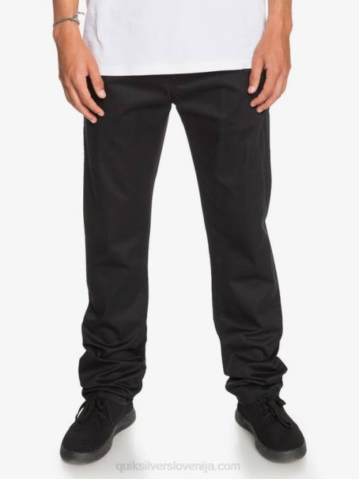 Quiksilver PJ4H1160 moški Črna vsakodnevne union chino hlače z žepom