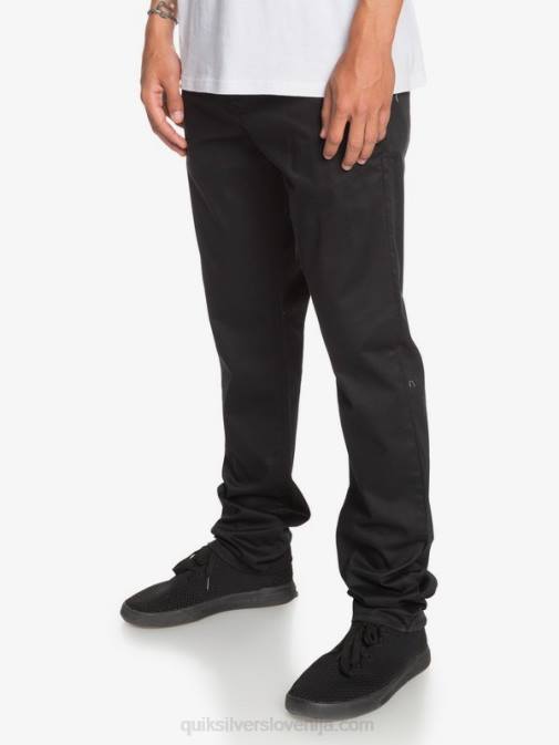 Quiksilver PJ4H1160 moški Črna vsakodnevne union chino hlače z žepom