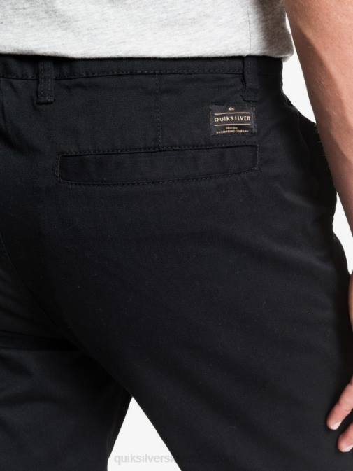 Quiksilver PJ4H1160 moški Črna vsakodnevne union chino hlače z žepom