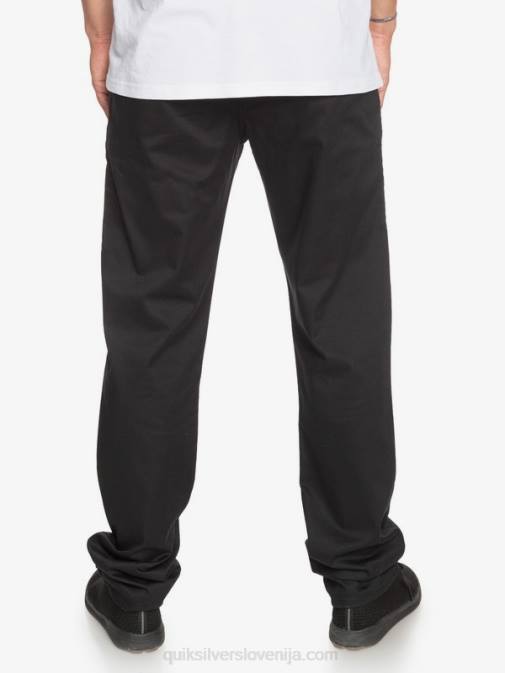 Quiksilver PJ4H1160 moški Črna vsakodnevne union chino hlače z žepom