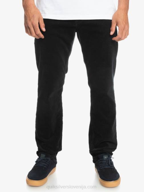Quiksilver PJ4H1546 moški Črna kracker cord velvet hlače