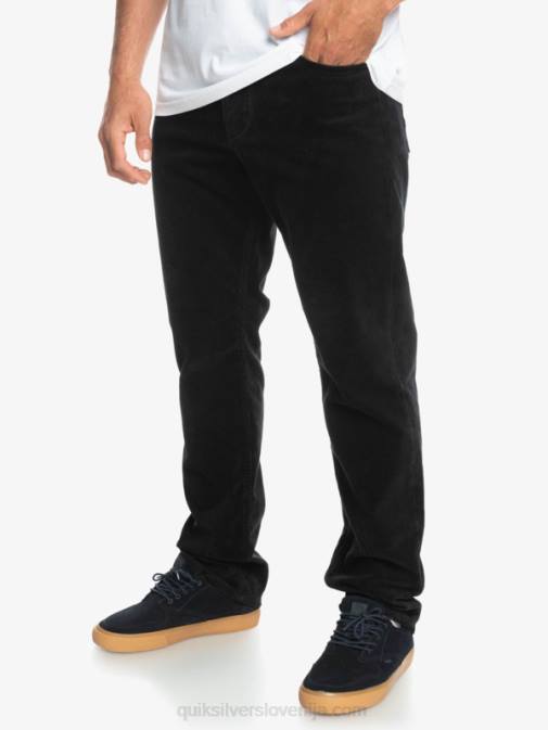 Quiksilver PJ4H1546 moški Črna kracker cord velvet hlače