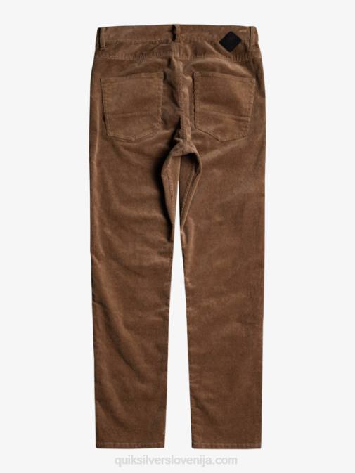 Quiksilver PJ4H1547 moški čokoladni košček kracker cord velvet hlače