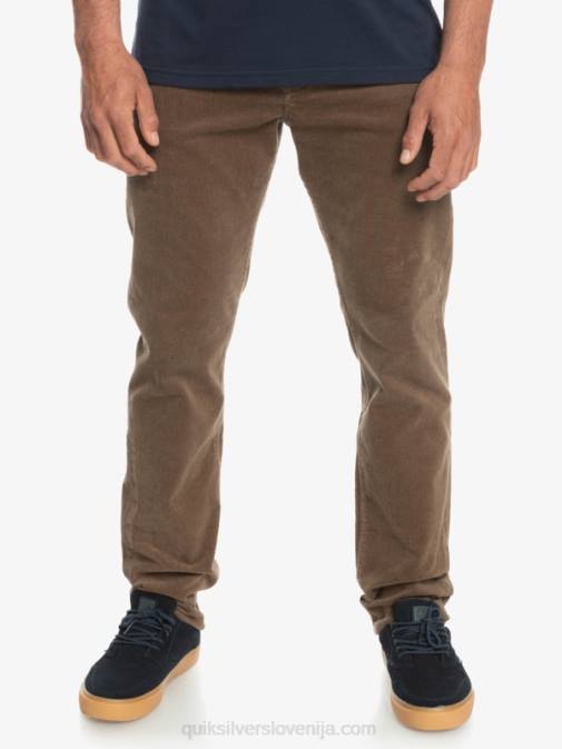 Quiksilver PJ4H1547 moški čokoladni košček kracker cord velvet hlače