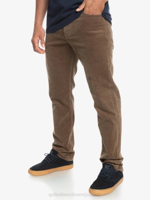 Quiksilver PJ4H1547 moški čokoladni košček kracker cord velvet hlače