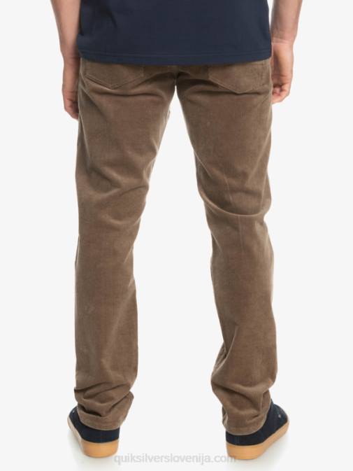 Quiksilver PJ4H1547 moški čokoladni košček kracker cord velvet hlače