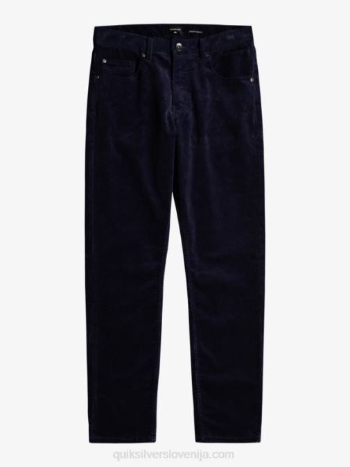 Quiksilver PJ4H1548 moški mornarsko modri blazer kracker cord velvet hlače