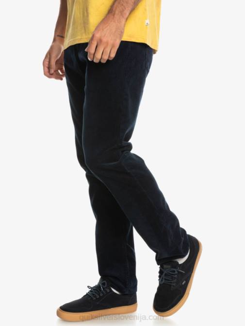 Quiksilver PJ4H1548 moški mornarsko modri blazer kracker cord velvet hlače