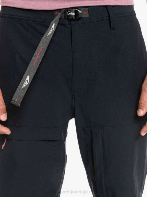 Quiksilver PJ4H1847 moški Črna morske posteljne cargo hlače