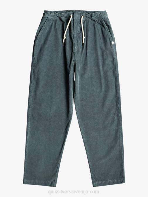 Quiksilver PJ4H921 moški temni skrilavec cord dury hlače za plažo