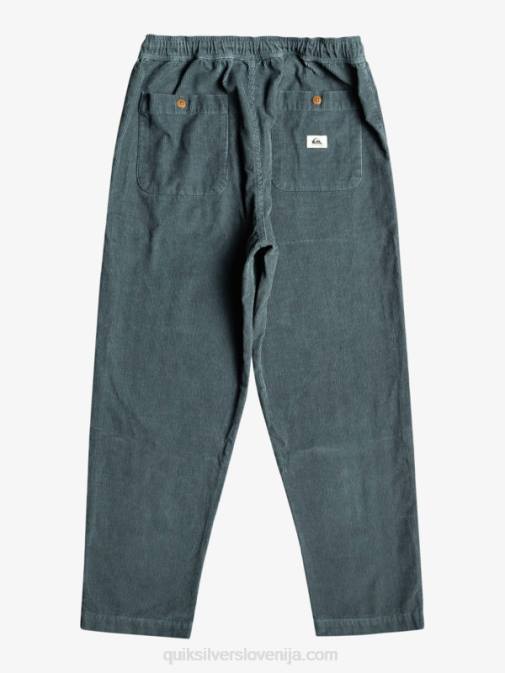 Quiksilver PJ4H921 moški temni skrilavec cord dury hlače za plažo