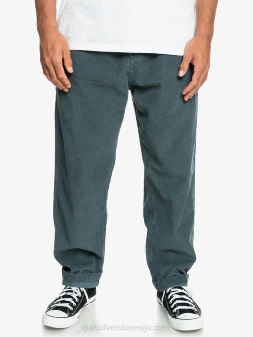 Quiksilver PJ4H921 moški temni skrilavec cord dury hlače za plažo