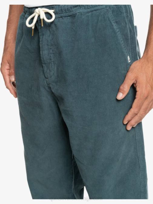 Quiksilver PJ4H921 moški temni skrilavec cord dury hlače za plažo