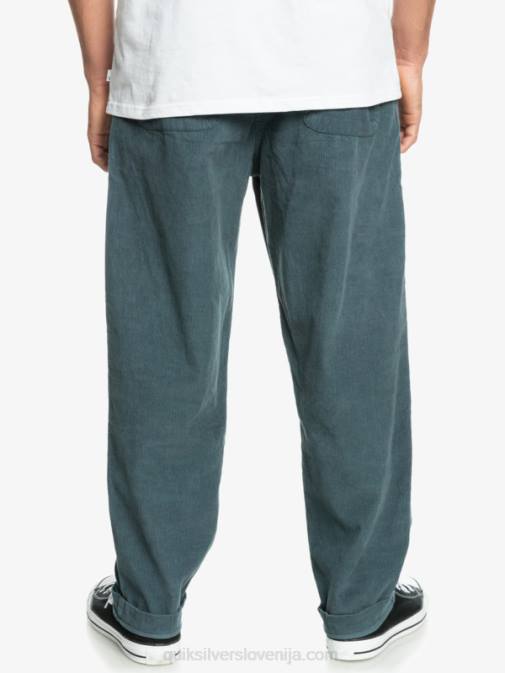 Quiksilver PJ4H921 moški temni skrilavec cord dury hlače za plažo