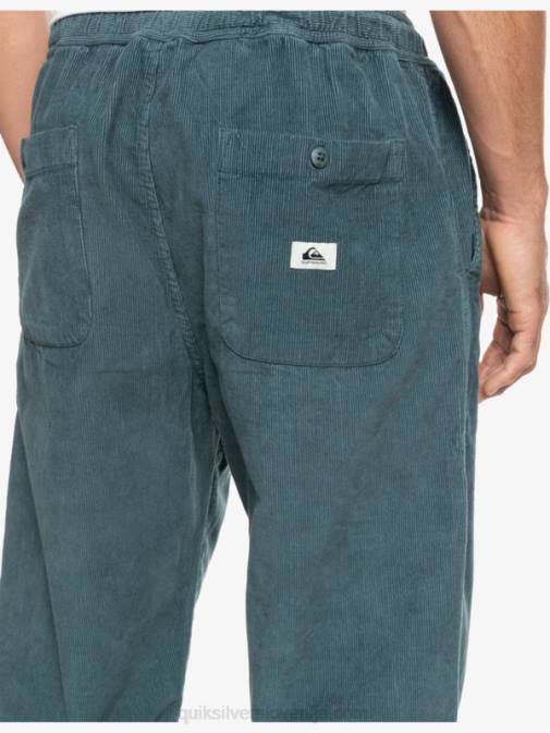 Quiksilver PJ4H921 moški temni skrilavec cord dury hlače za plažo