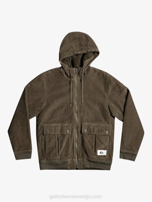 Quiksilver PJ4H1557 moški grozdni list jakna iz velveta s tremi vrvicami