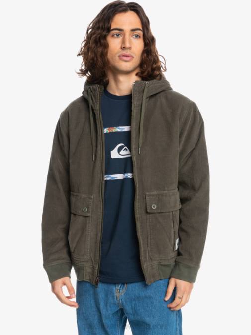 Quiksilver PJ4H1557 moški grozdni list jakna iz velveta s tremi vrvicami