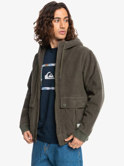 Quiksilver PJ4H1557 moški grozdni list jakna iz velveta s tremi vrvicami