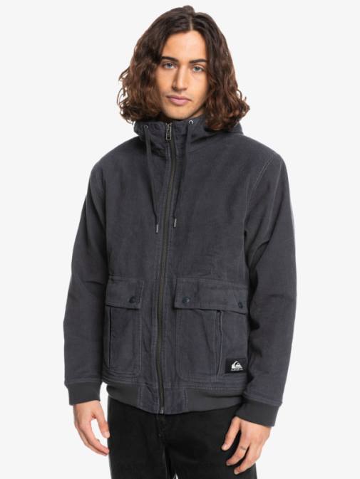 Quiksilver PJ4H1558 moški asfalt jakna iz velveta s tremi vrvicami