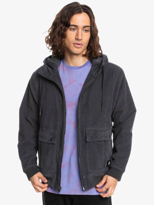 Quiksilver PJ4H1558 moški asfalt jakna iz velveta s tremi vrvicami