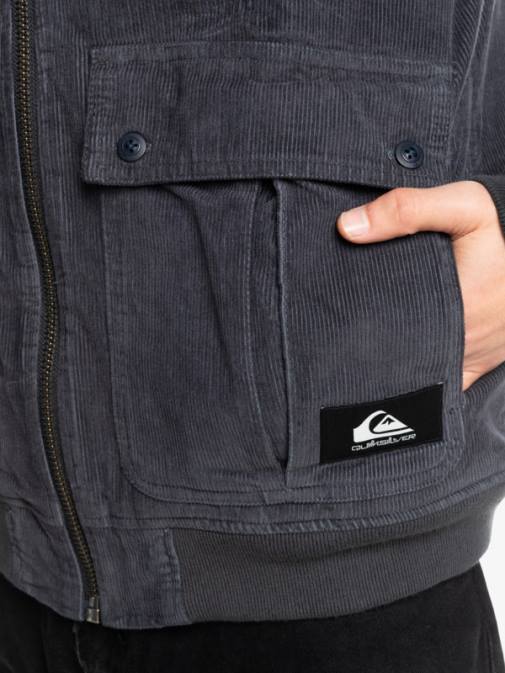 Quiksilver PJ4H1558 moški asfalt jakna iz velveta s tremi vrvicami
