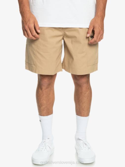 Quiksilver PJ4H1009 moški plage kratke hlače cargo taxer z elastiko v pasu 19