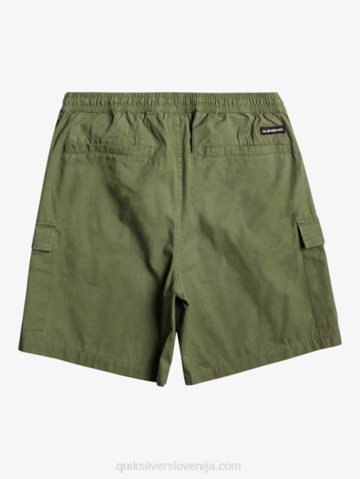 Quiksilver PJ4H1010 moški štiriperesna deteljica kratke hlače cargo taxer z elastiko v pasu 19