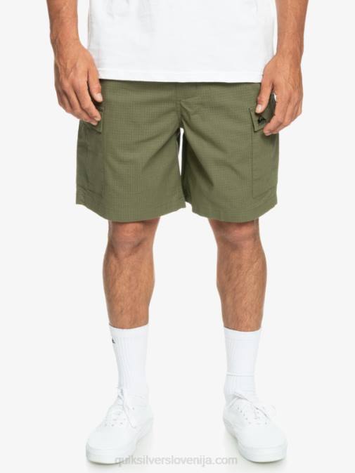 Quiksilver PJ4H1010 moški štiriperesna deteljica kratke hlače cargo taxer z elastiko v pasu 19