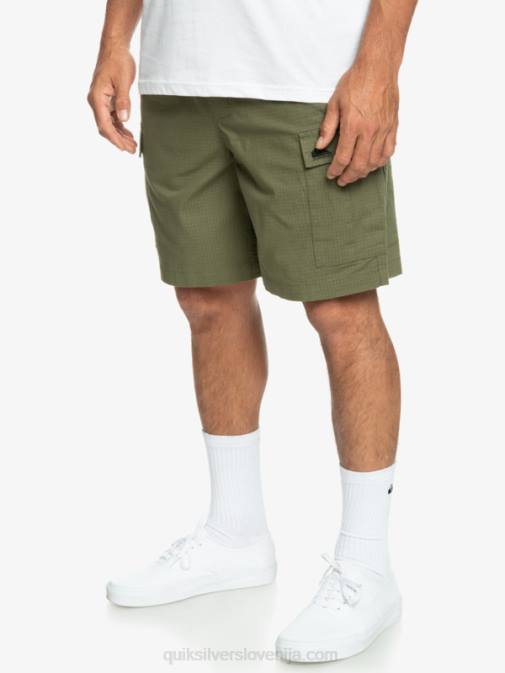 Quiksilver PJ4H1010 moški štiriperesna deteljica kratke hlače cargo taxer z elastiko v pasu 19