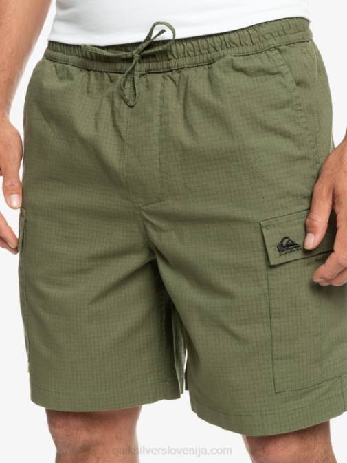Quiksilver PJ4H1010 moški štiriperesna deteljica kratke hlače cargo taxer z elastiko v pasu 19