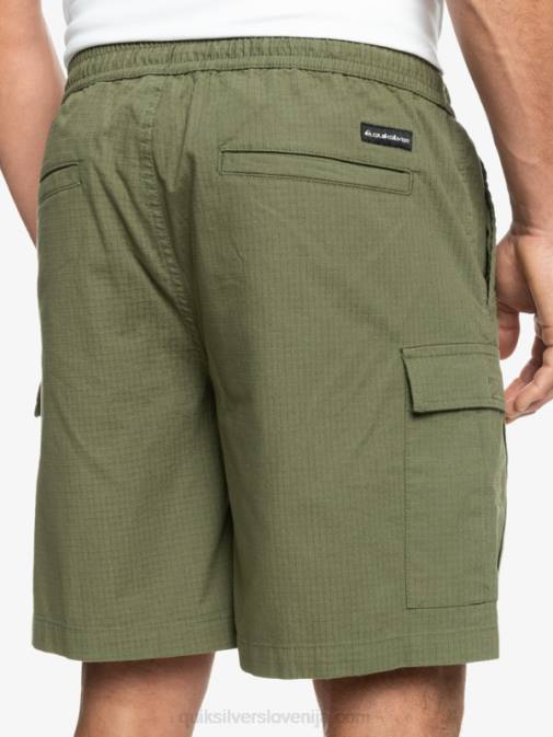 Quiksilver PJ4H1010 moški štiriperesna deteljica kratke hlače cargo taxer z elastiko v pasu 19