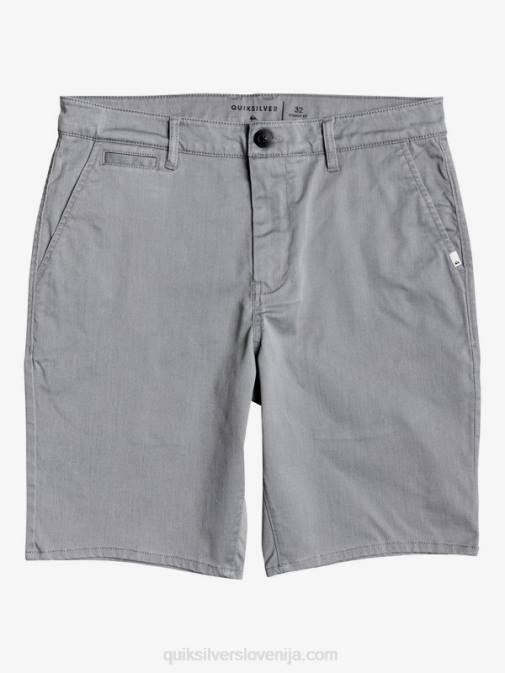 Quiksilver PJ4H1312 moški svetlo sivo resje raztegljive kratke hlače union 20 za vsak dan