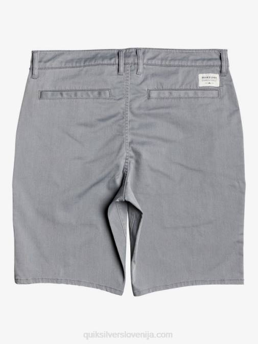 Quiksilver PJ4H1312 moški svetlo sivo resje raztegljive kratke hlače union 20 za vsak dan