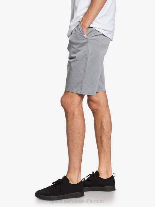 Quiksilver PJ4H1312 moški svetlo sivo resje raztegljive kratke hlače union 20 za vsak dan
