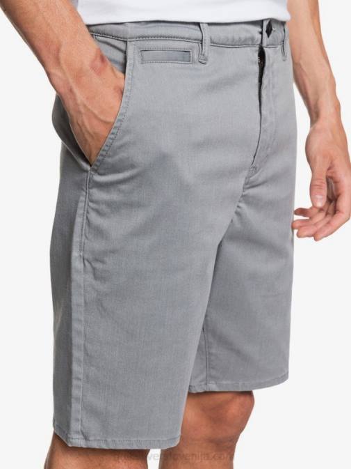 Quiksilver PJ4H1312 moški svetlo sivo resje raztegljive kratke hlače union 20 za vsak dan