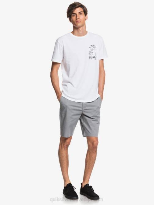 Quiksilver PJ4H1312 moški svetlo sivo resje raztegljive kratke hlače union 20 za vsak dan