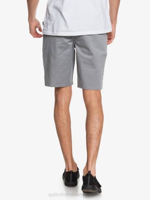 Quiksilver PJ4H1312 moški svetlo sivo resje raztegljive kratke hlače union 20 za vsak dan