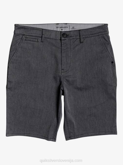 Quiksilver PJ4H1313 moški temno sivo vresje raztegljive kratke hlače union 20 za vsak dan