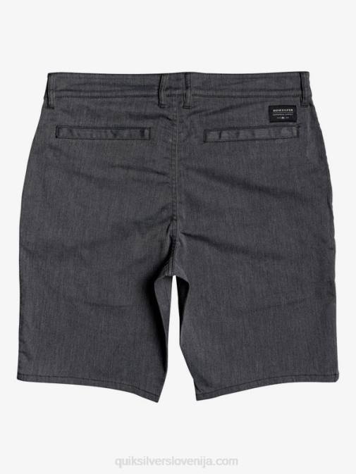 Quiksilver PJ4H1313 moški temno sivo vresje raztegljive kratke hlače union 20 za vsak dan