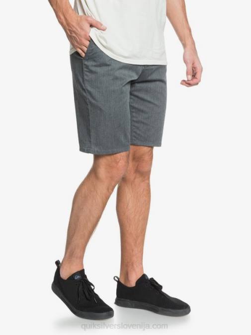 Quiksilver PJ4H1313 moški temno sivo vresje raztegljive kratke hlače union 20 za vsak dan