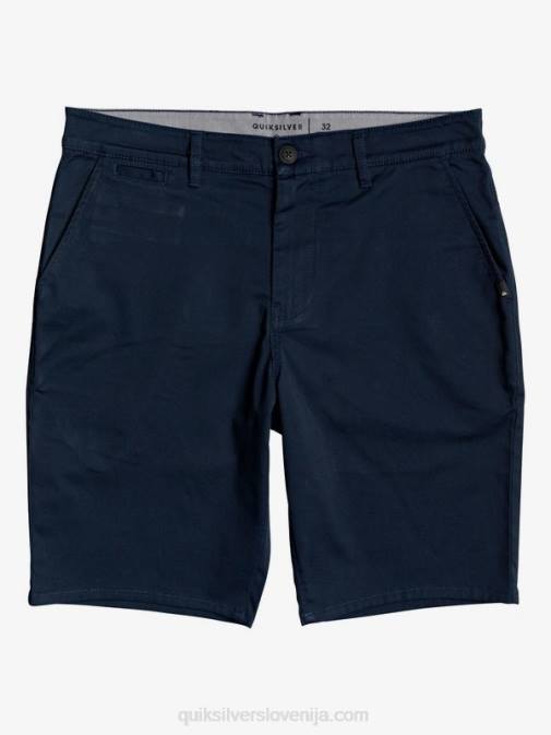 Quiksilver PJ4H1316 moški mornarsko modri blazer raztegljive kratke hlače union 20 za vsak dan