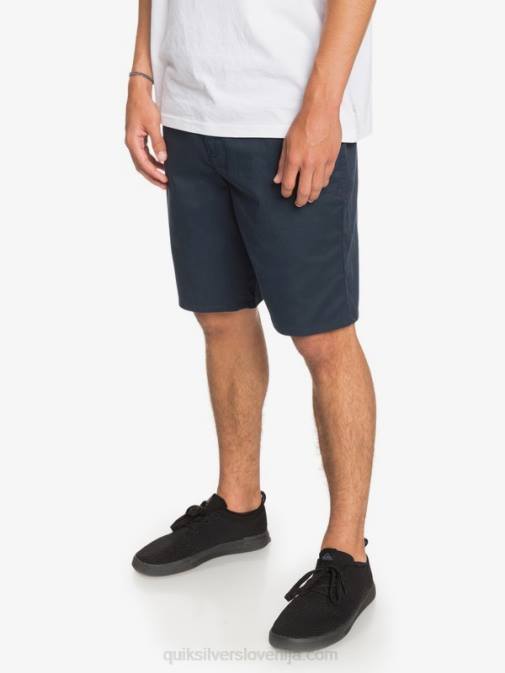 Quiksilver PJ4H1316 moški mornarsko modri blazer raztegljive kratke hlače union 20 za vsak dan