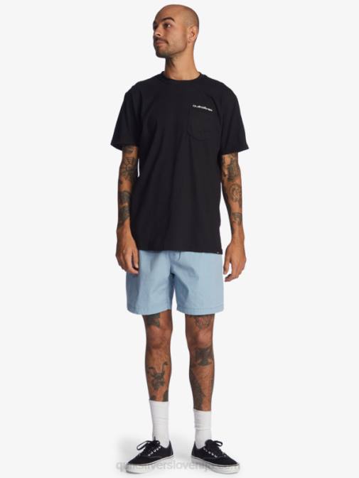 Quiksilver PJ4H1379 moški zbledel denim kratke hlače taxer 17 z elastiko