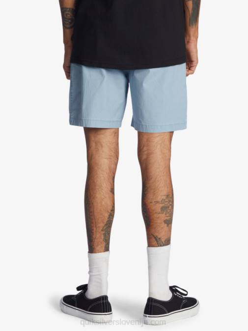 Quiksilver PJ4H1379 moški zbledel denim kratke hlače taxer 17 z elastiko