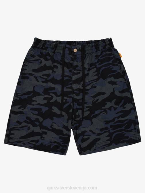 Quiksilver PJ4H1581 moški črna kamoflaža kratke hlače waterman after surf